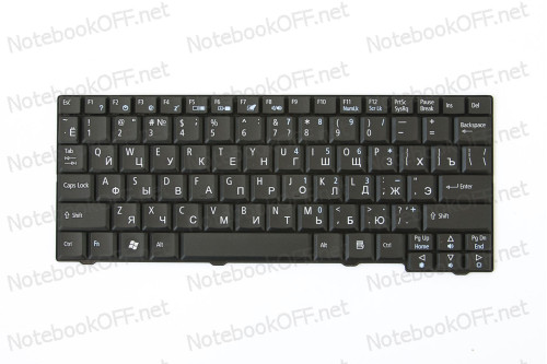 Клавиатура для ноутбука Acer Aspire One A110, A150, D250, P531, 531H. Черная фото №1