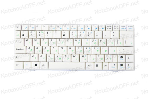 Клавиатура для ноутбука Asus eeePC 904, 1000, 1002 (white) фото №1