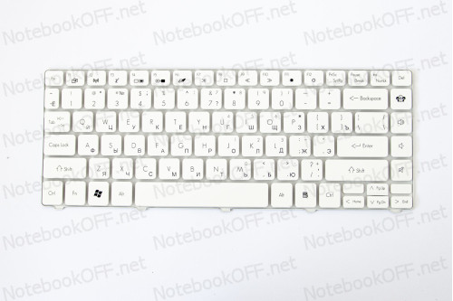 Клавиатура для нoутбука Packard Bell EasyNote NM85, NM87. Белая фото №1