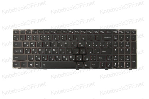 Клавиатура для ноутбука Lenovo Y500, Y510p (black frame, подсветка) фото №1