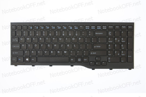 Клавиатура для ноутбука Fujitsu Siemens Lifebook AH552 (black frame, ENG) фото №1