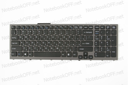 Клавиатура для ноутбука Sony VPC-F11, VPC-F12, VPC-F13 (black frame) фото №1