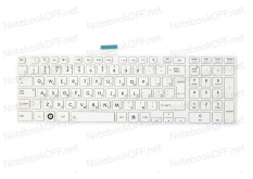 Клавиатура для ноутбука Toshiba Satellite C850, C870 (white frame)