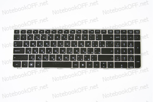 Клавиатура для ноутбука HP Probook 4530s, 4535s, 4730s (silver frame) фото №1