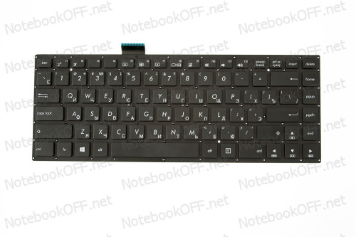 Клавиатура для ноутбука Asus E402, E402M, E402MA, E402SA, E402S, E403SA (black, без фрейма) фото №1