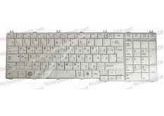 Клавиатура для ноутбука Toshiba Satellite C650, L650, L670. Белая
