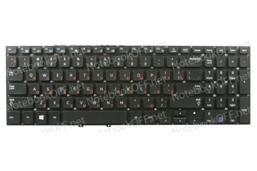Клавиатура для ноутбука Samsung NP300E5V, NP350, NP355, NP55 черная (без фрейма) фото №1