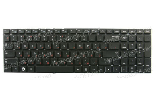 Клавиатура для ноутбука Samsung NP300E7A, NP300E7Z черная (без фрейма) фото №1