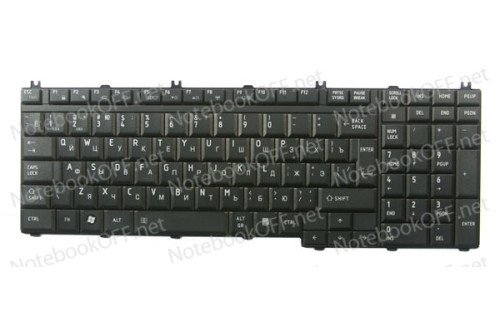 Клавиатура для ноутбука Toshiba Satellite L500, P300, L350, L355 Черная фото №1