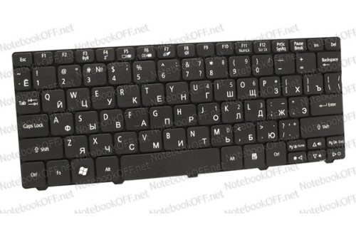 Клавиатура для ноутбука Acer Aspire One 521, 522, 533, D255, D260, D270 Черная (аналог 00690) фото №1