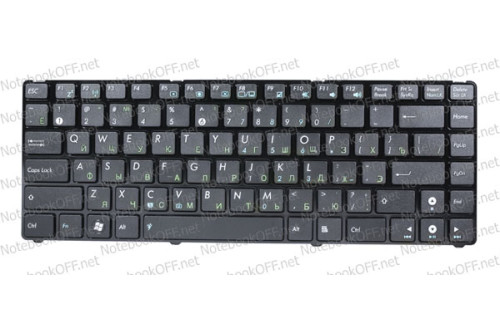 Клавиатура для ноутбука Asus U20, UL20, EeePC 1201, 1215, 1225 (black frame) фото №1