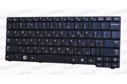 Клавиатура для ноутбука Samsung N128, N148, N150, NB30. Черная фото №1