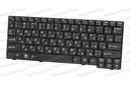 Клавиатура для ноутбука Lenovo S10-2, S100c (black) фото №1