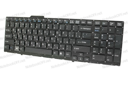 Клавиатура для ноутбука Sony VPC-F11, VPC-F12, VPC-F13 Series (black, без фрейма) аналог 10186 фото №1