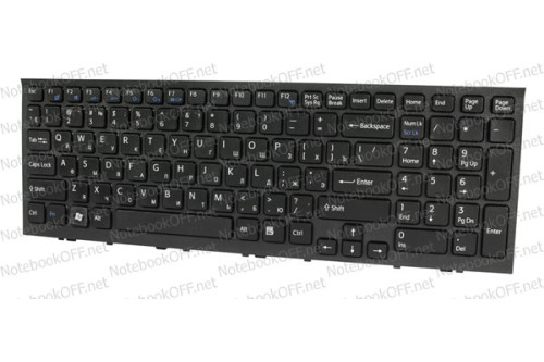 Клавиатура для ноутбука Sony VPC-EL, VPCEL Series (black frame) фото №1