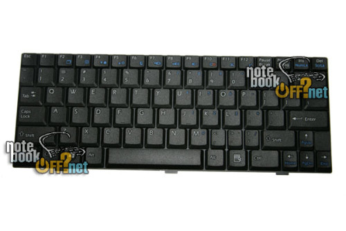 Клавиатура для ноутбука MSI U90, U100 (black) фото №1