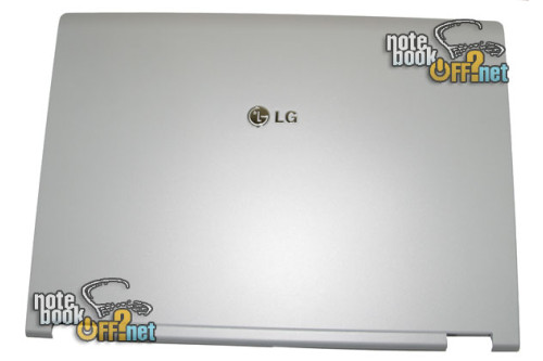 Kрышка матрицы (COVER LCD) 15.4" для ноутбуков LG серии E500. Серая. фото №1